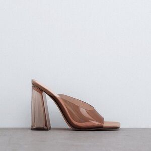 ZARA vinyl sandals size 39 (US size 8) NEVER WORN